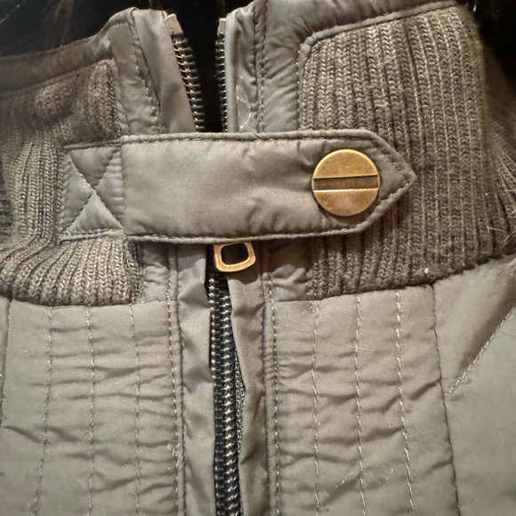 Larry Levine Women's Long Down Puffer Coat w/Side Tabs & Hood, XS, Army Green - Picture 16 of 16